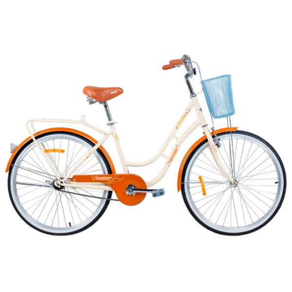 Bicicletă Aist Avenue 26" 17" Oțel/ Beige Orange photo 1