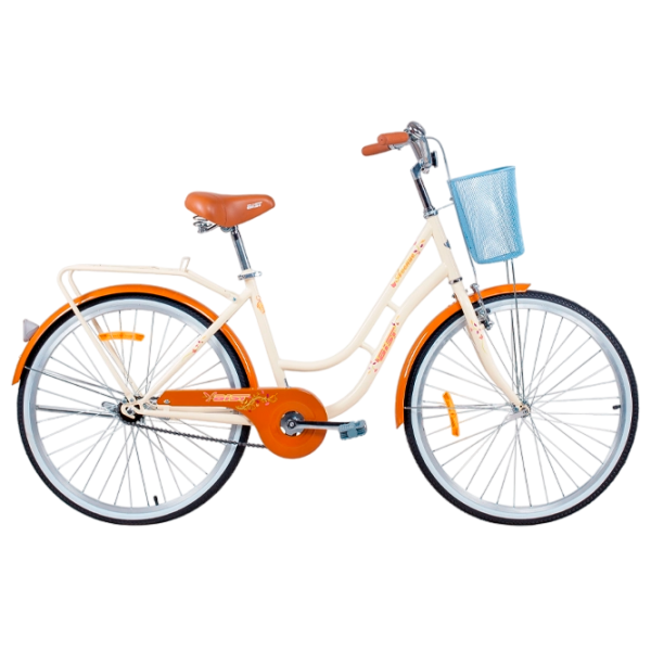 Bicicletă Aist Avenue 26" 17" Oțel/ Beige Orange photo 1