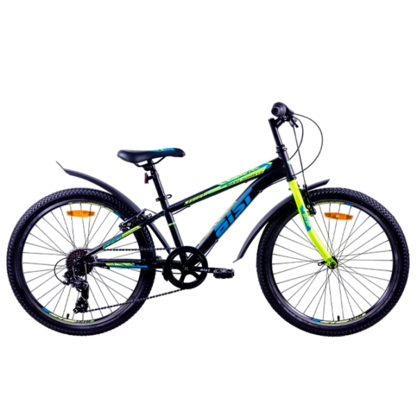 Bicicletă Aist Rocky Junior 24" 24" Oțel/ Black Green photo 1
