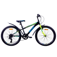 Bicicletă Aist Rocky Junior 24" 24" Oțel/ Black Green