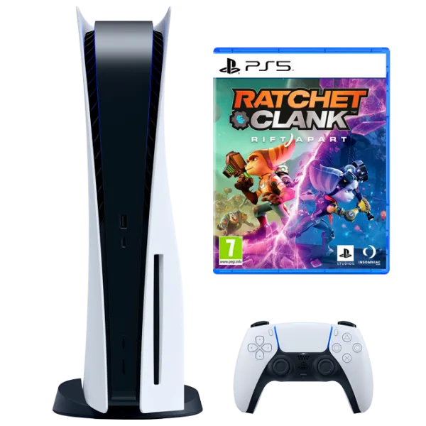 Sony PlayStation 5 + Ratchet & Clank: Rift Apart 825 ГБ / Белый photo 1
