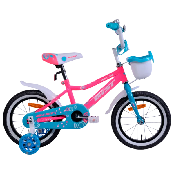 Bicicletă Aist Wiki 14" 14" Oțel/ Pink White photo 1