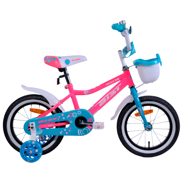 Bicicletă Aist Wiki 14" 14" Oțel/ Pink White photo 1