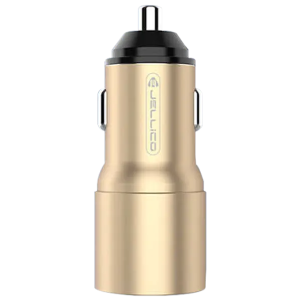 Încărcător auto Jellico MQC-41 2 x USB/ Gold photo 1