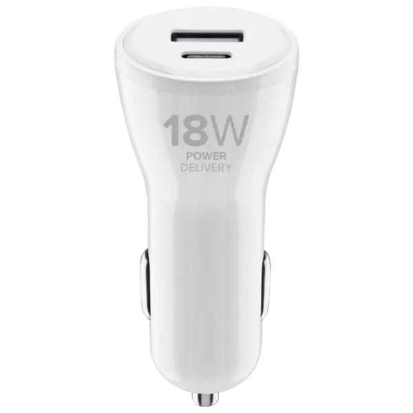 Încărcător auto Cellularline CBRIPHUSB2PD30W White photo 1