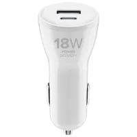 Автомобильное зарядное устройство Cellularline CBRIPHUSB2PD30W Белый