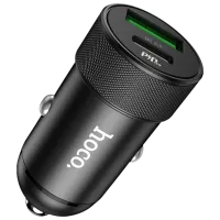 Автомобильное зарядное устройство Hoco Z32B Черный