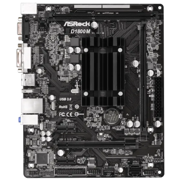 Материнская плата ASRock D1800M mATX photo 1