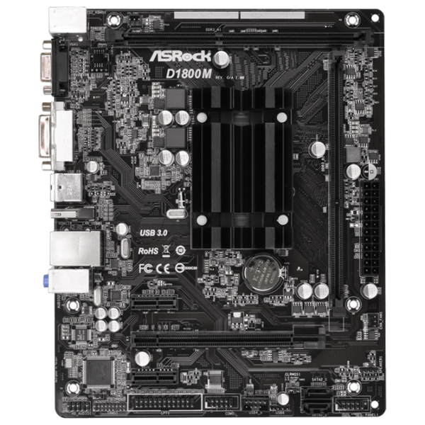 Материнская плата ASRock D1800M mATX photo 1