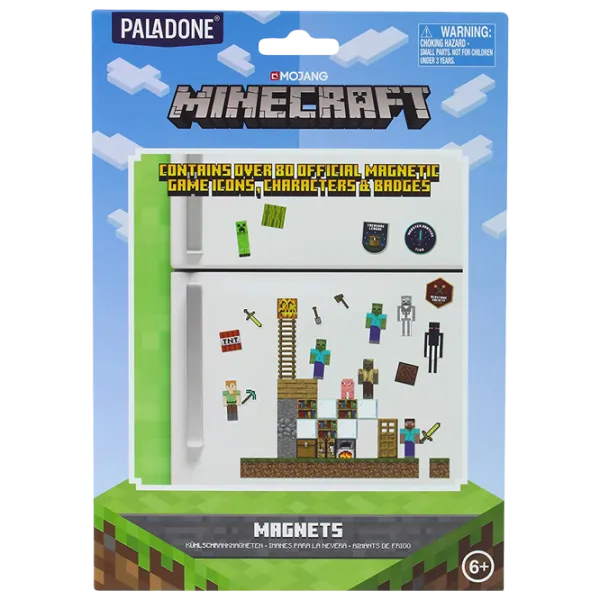 Интерактивная игрушка Paladone Minecraft Build a Level Magnets PP6734MCF 6+/ Разноцветный Разноцветный photo 1