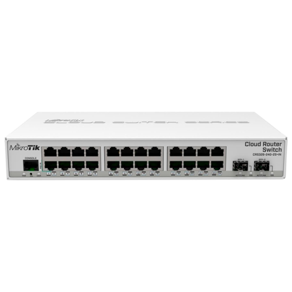 Switch Mikrotik CRS326-24G-2S+IN Белый photo 1