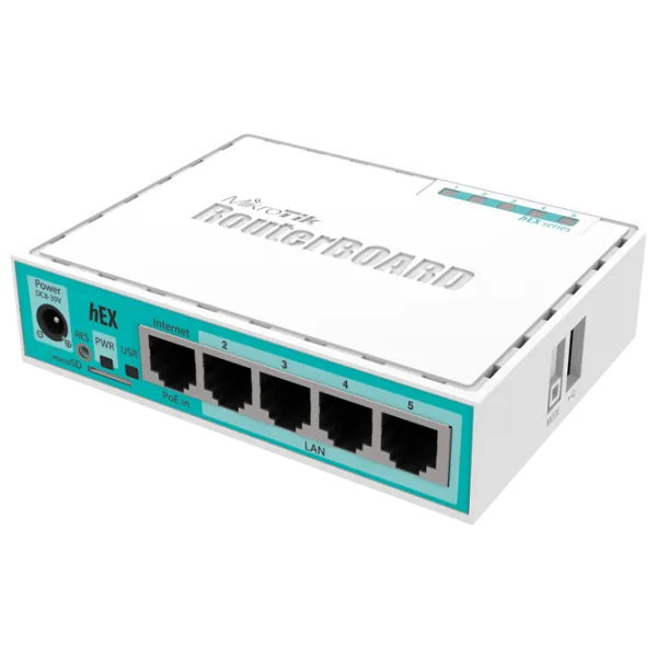 Маршрутизатор Mikrotik hEX Белый photo 1