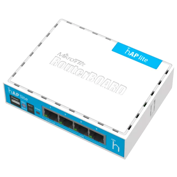 Wi-Fi Роутер Mikrotik hAP Lite 300 Мбит/ с/ Белый photo 1