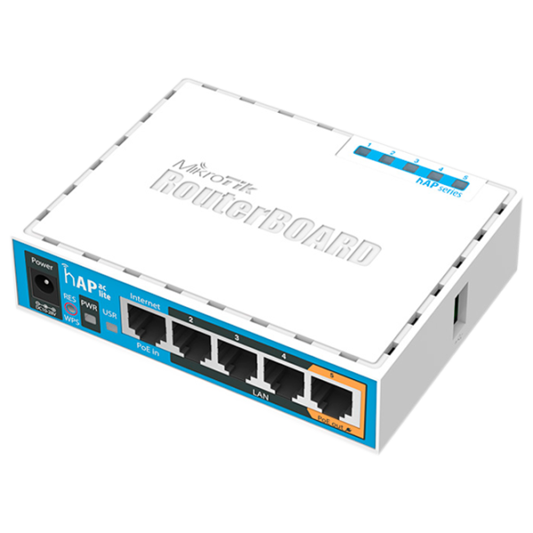 Wi-Fi Роутер Mikrotik RB952Ui-5ac2nD hAP ac lite 300 Мбит/ с/ 433 Мбит/ с/ Белый photo 1