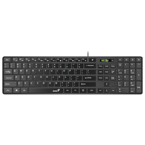 Tastatură Genius SlimStar 126 Cu fir/ Black photo 1