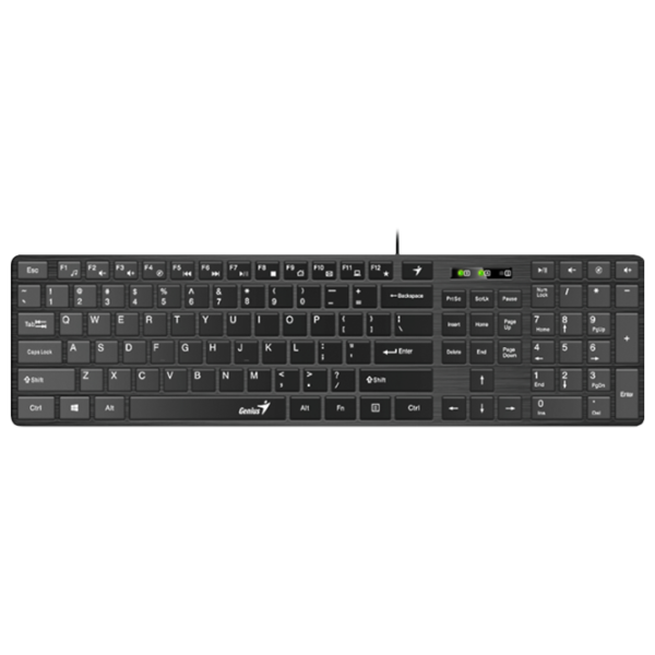 Tastatură Genius SlimStar 126 Cu fir/ Black photo 1