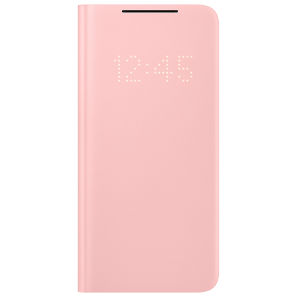 Чехол для смартфона Samsung Galaxy S21 Samsung/ Smart Led View/ PC/ PU/ Серый Розовый photo 1