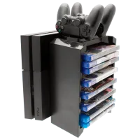 Зарядная станция для геймпада с подставкой для дисков Venom VS2736 PlayStation 4/ Черный