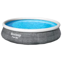 Бассейн Bestway 57376BW 7340 л/ Надувной/ Серый