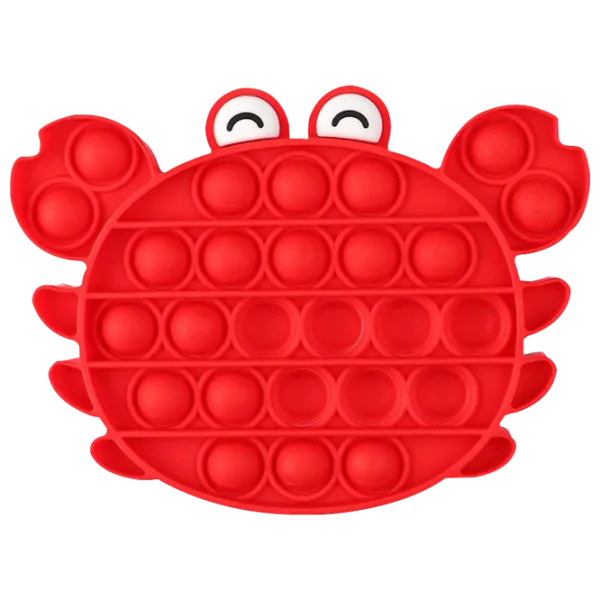 Игрушка антистресс Pop It Краб Красный Красный photo 1 Игрушка антистресс Pop It Краб Красный Красный photo 1