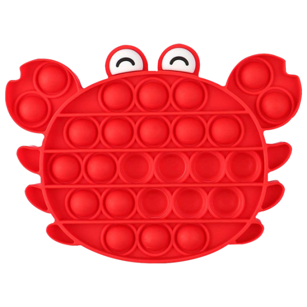 Игрушка антистресс Pop It Краб Красный Красный photo 1 Игрушка антистресс Pop It Краб Красный Красный photo 1