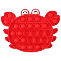 Игрушка антистресс Pop It Краб Красный Красный