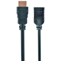Кабель видео Cablexpert HDMI + HDMI 0.5 м/ Черный