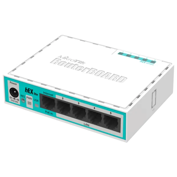 Маршрутизатор Mikrotik RB750r2 hEX lite Белый photo 1