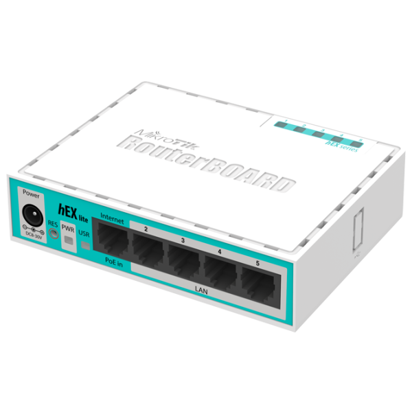 Маршрутизатор Mikrotik RB750r2 hEX lite Белый photo 1