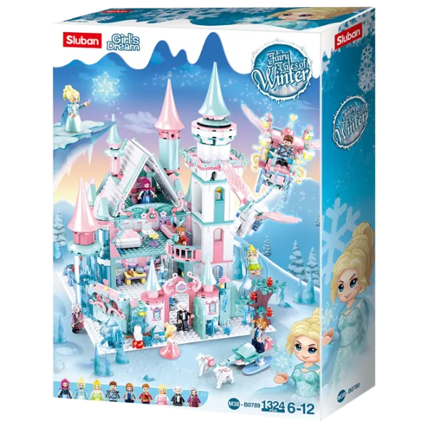 Детский конструктор Sluban Fairy Tale of Winter Замок/ Светло-синий photo 1