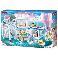 Constructor pentru copii Sluban Sea View Pool Villa Vilă/ Light Blue