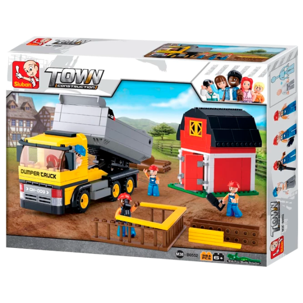 Конструктор Sluban Dumper truck Строители/ Желтый photo 1