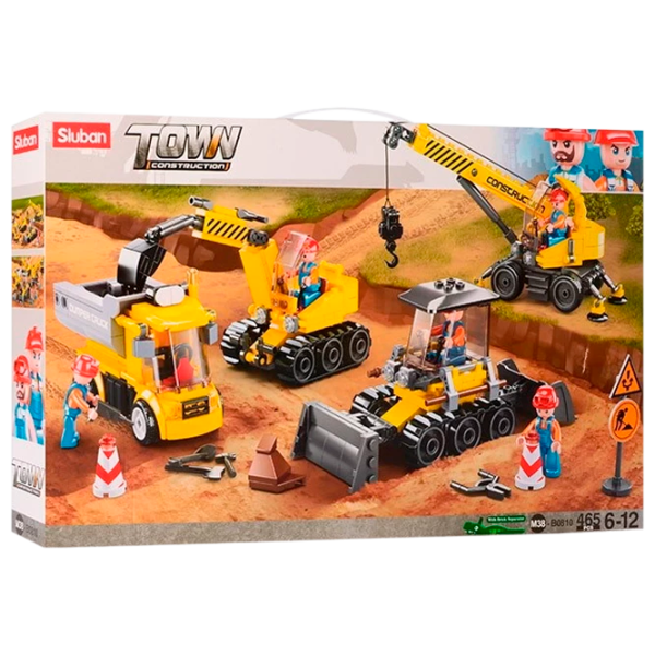 Конструктор Sluban Construction Set Строители/ Желтый photo 1