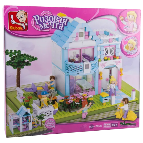 Constructor pentru copii Sluban Family House Casa familiei/ Light Blue photo 1