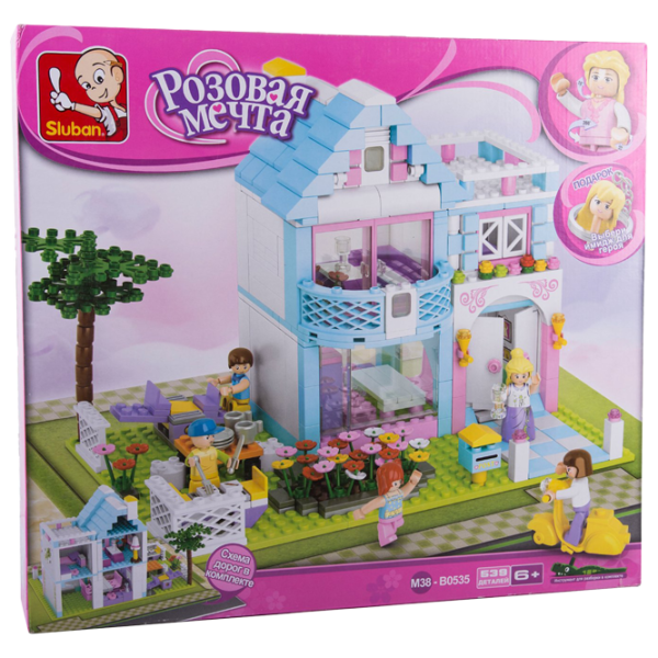 Constructor pentru copii Sluban Family House Casa familiei/ Light Blue photo 1