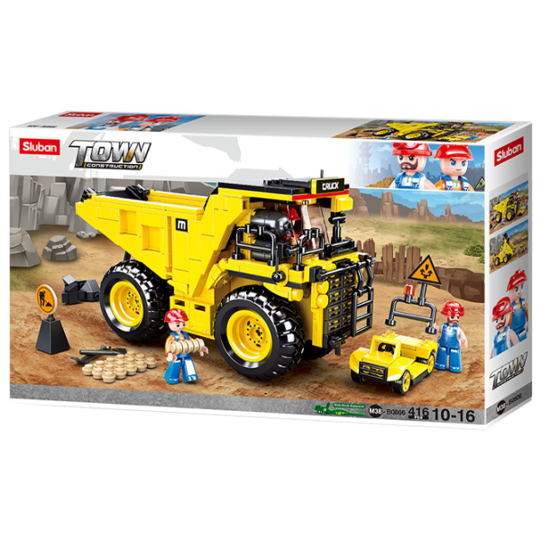 Детский конструктор Sluban Town Mine Wagons Строители/ Желтый photo 1