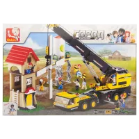 Constructor pentru copii Sluban Crane truck Constructori/ Yellow