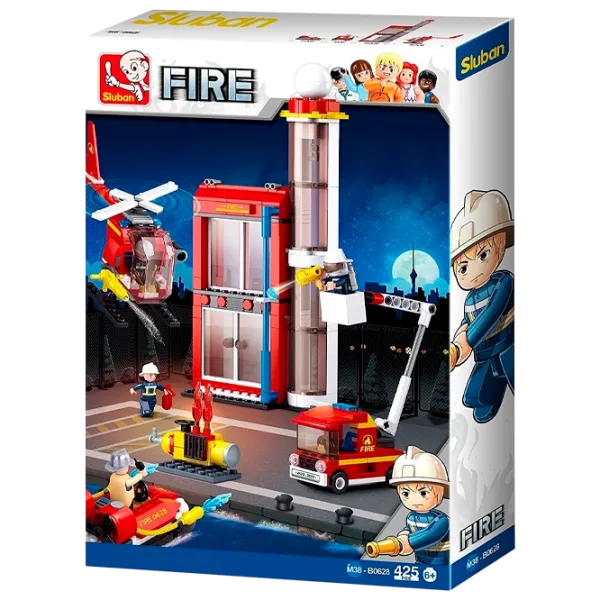 Конструктор Sluban Fire Пожарные/ Красный photo 1