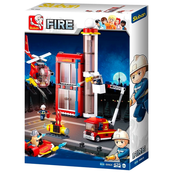 Конструктор Sluban Fire Пожарные/ Красный photo 1