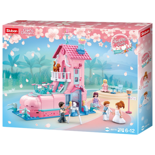 Детский конструктор Sluban Weidding Room Свадебная комната/ Розовый photo 1