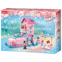 Детский конструктор Sluban Weidding Room Свадебная комната/ Розовый