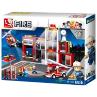 Constructor pentru copii Sluban Fire Station Pompieri/ Red