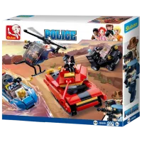 Constructor pentru copii Sluban Police Poliție/ Blue