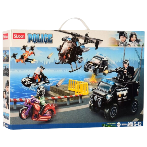 Constructor pentru copii Sluban Police Set Poliție/ Black photo 1