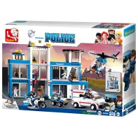 Детский конструктор Sluban Police Headquarters Полиция/ Синий