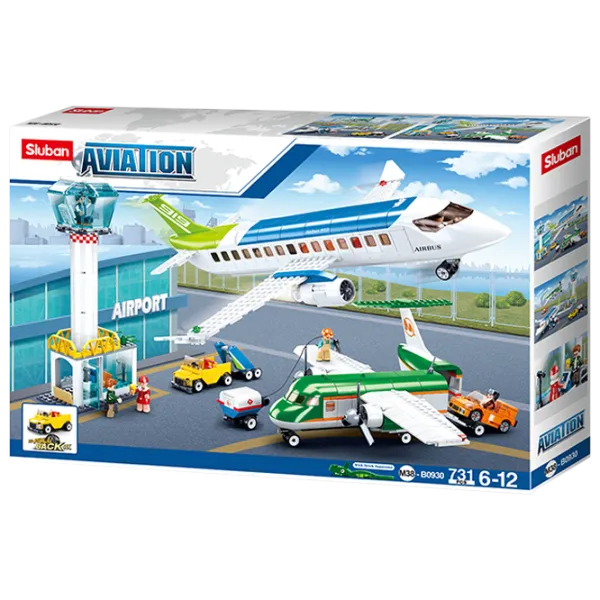 Constructor pentru copii Sluban Aviation Airport Aeroport/ White photo 1