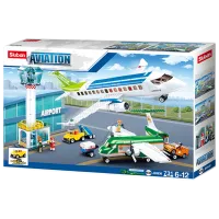 Детский конструктор Sluban Aviation Airport Аэропорт/ Белый