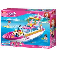 Constructor pentru copii Sluban Luxury Yacht Iaht/ Pink