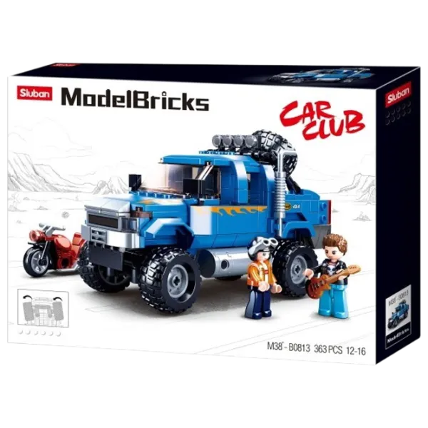 Детский конструктор Sluban Bricks F350 Авто/ Синий photo 1