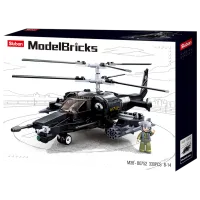 Constructor pentru copii Sluban bricks Ka-50 Elicopter/ Black
